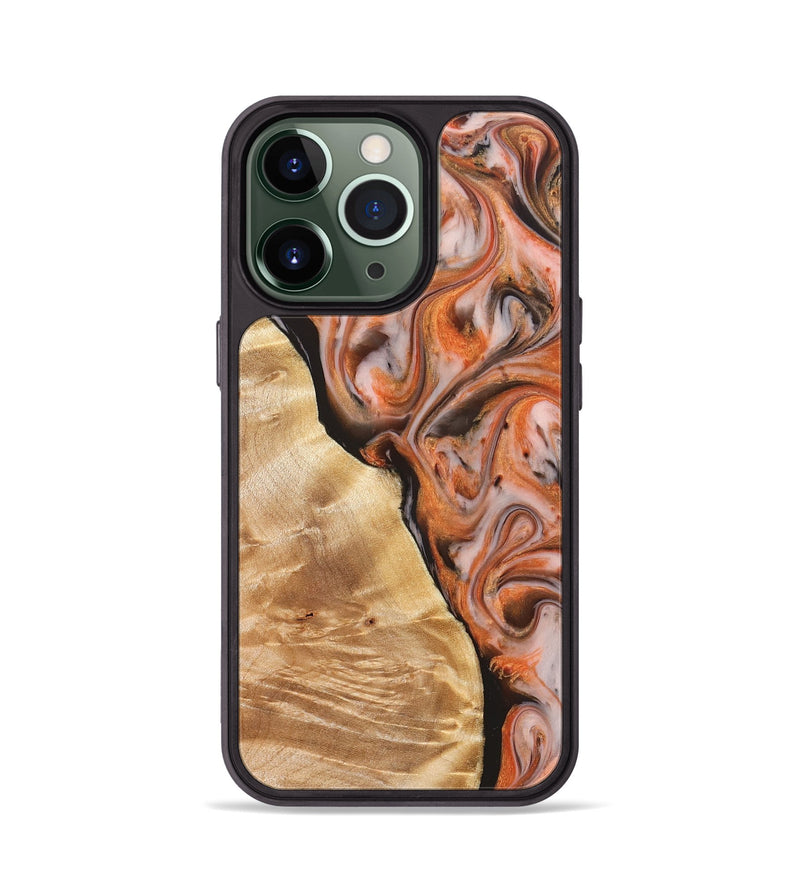 iPhone 13 Pro Wood Phone Case - Ayana (Red, 827125)