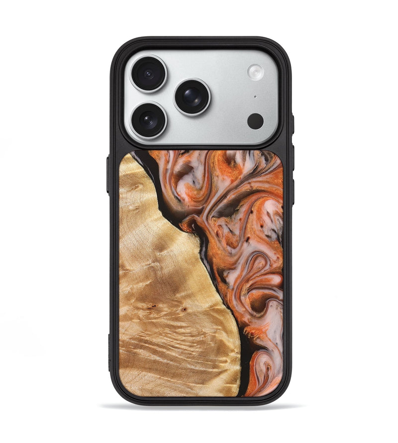 iPhone 18 Pro Wood Phone Case - Ayana (Red, 827125)