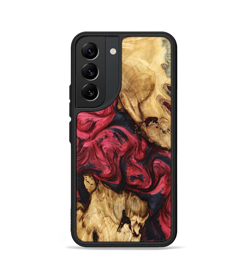 Galaxy S22 Wood Phone Case - Allie (Red, 827126)