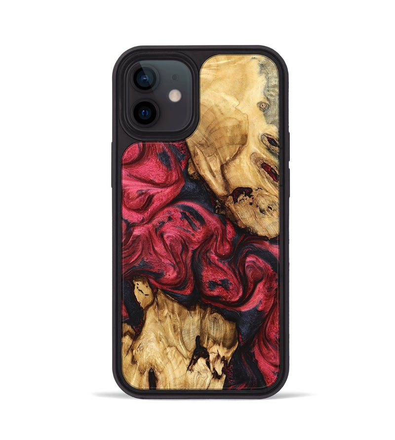 iPhone 12 Wood Phone Case - Allie (Red, 827126)