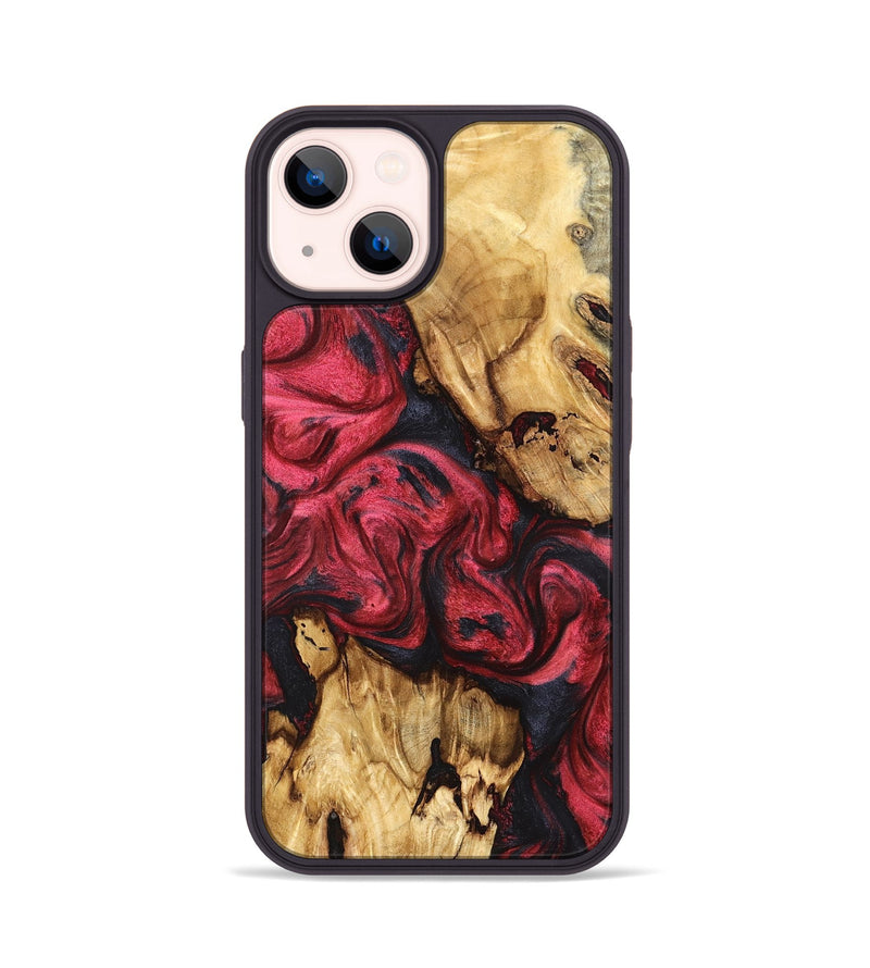 iPhone 14 Wood Phone Case - Allie (Red, 827126)
