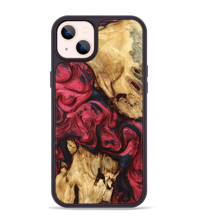 iPhone 14 Plus Wood Phone Case - Allie (Red, 827126)