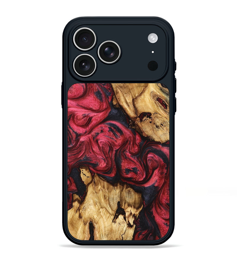 iPhone 17 Pro Max Wood Phone Case - Allie (Red, 827126)