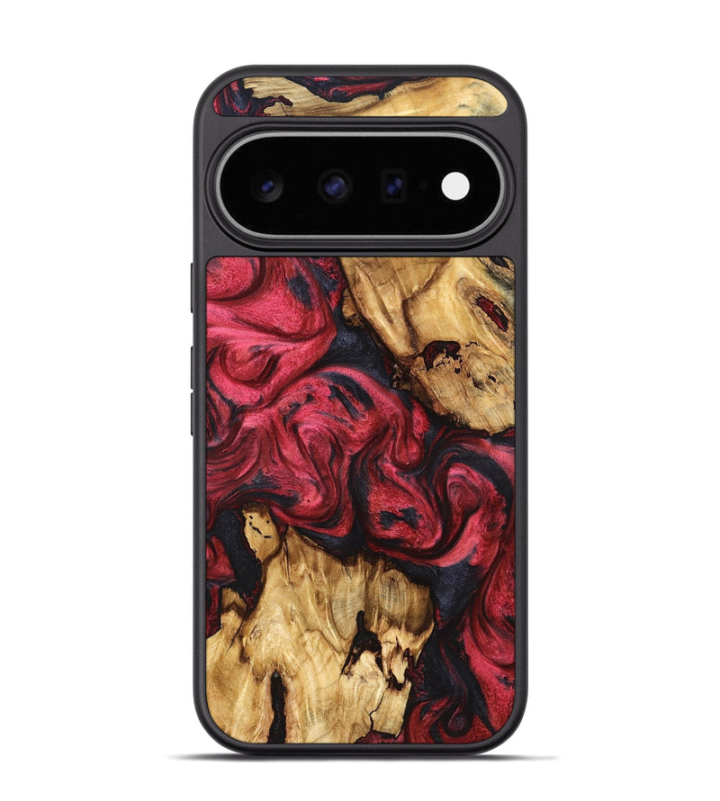 Pixel 11 Pro Wood Phone Case - Allie (Red, 827126)