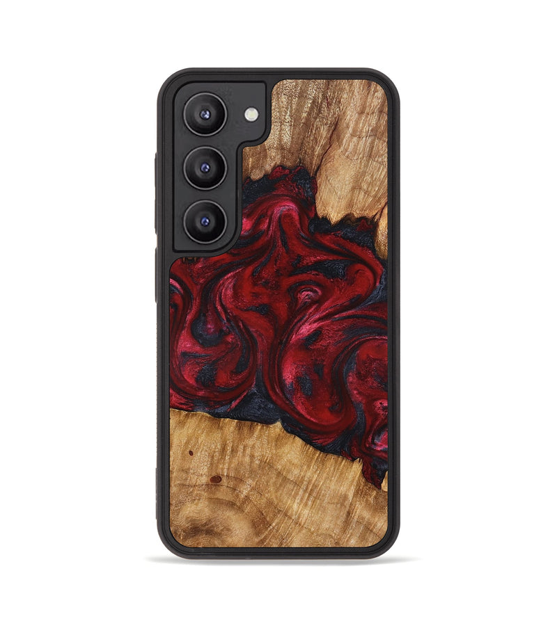 Galaxy S23 Wood Phone Case - Etta (Red, 827128)