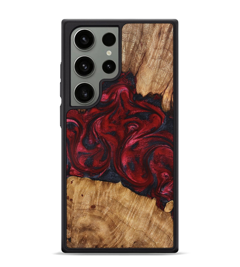 Galaxy S24 Ultra Wood Phone Case - Etta (Red, 827128)