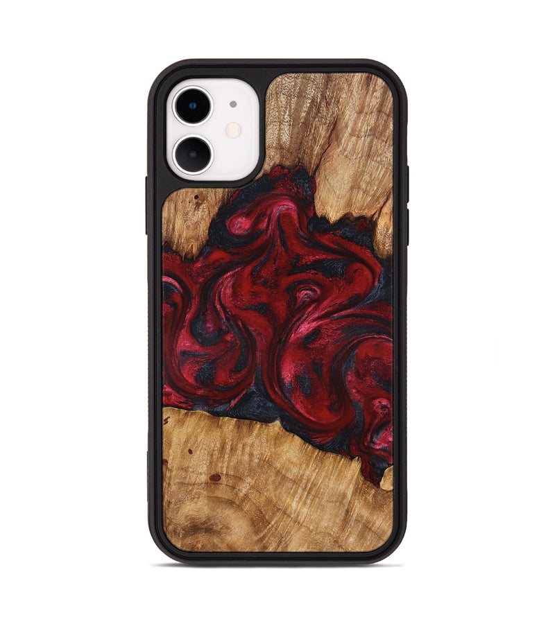 iPhone 11 Wood Phone Case - Etta (Red, 827128)