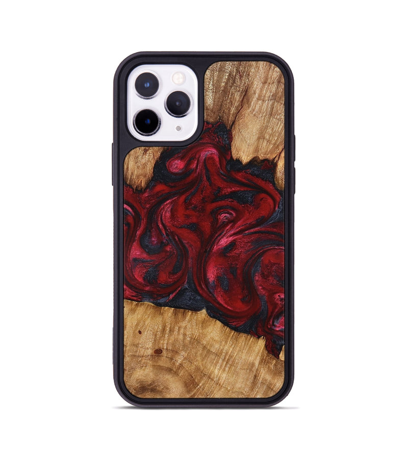 iPhone 11 Pro Wood Phone Case - Etta (Red, 827128)