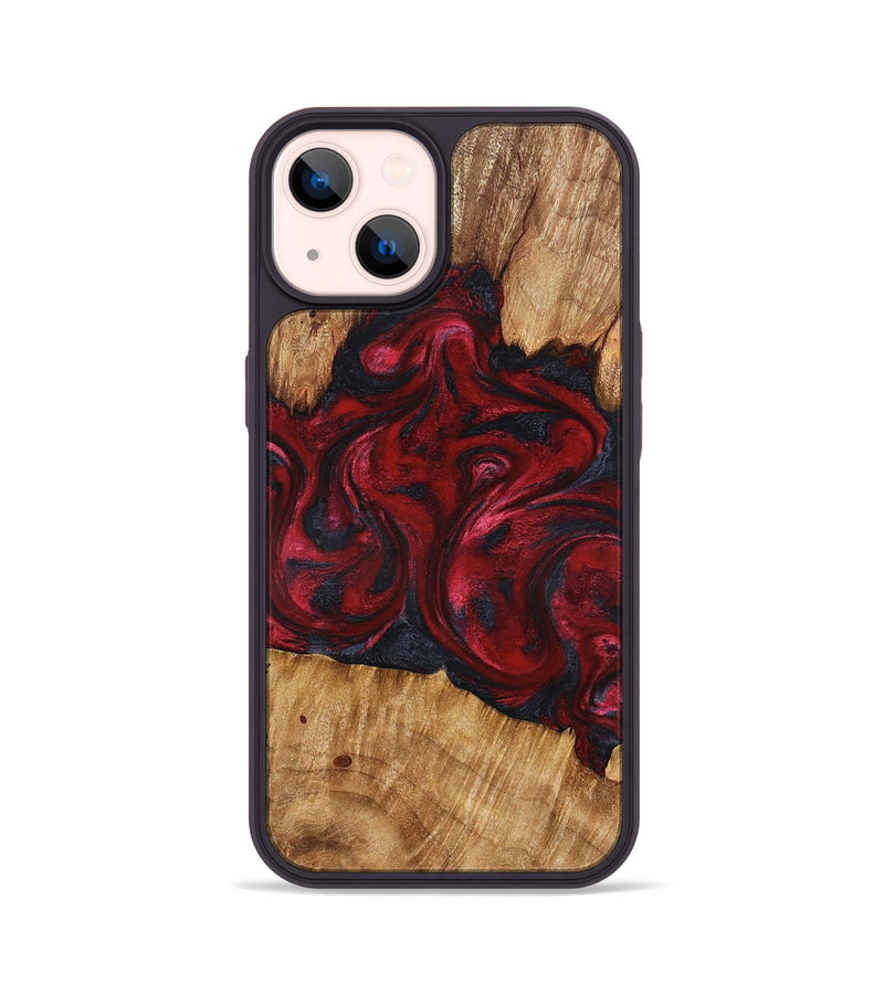 iPhone 14 Wood Phone Case - Etta (Red, 827128)