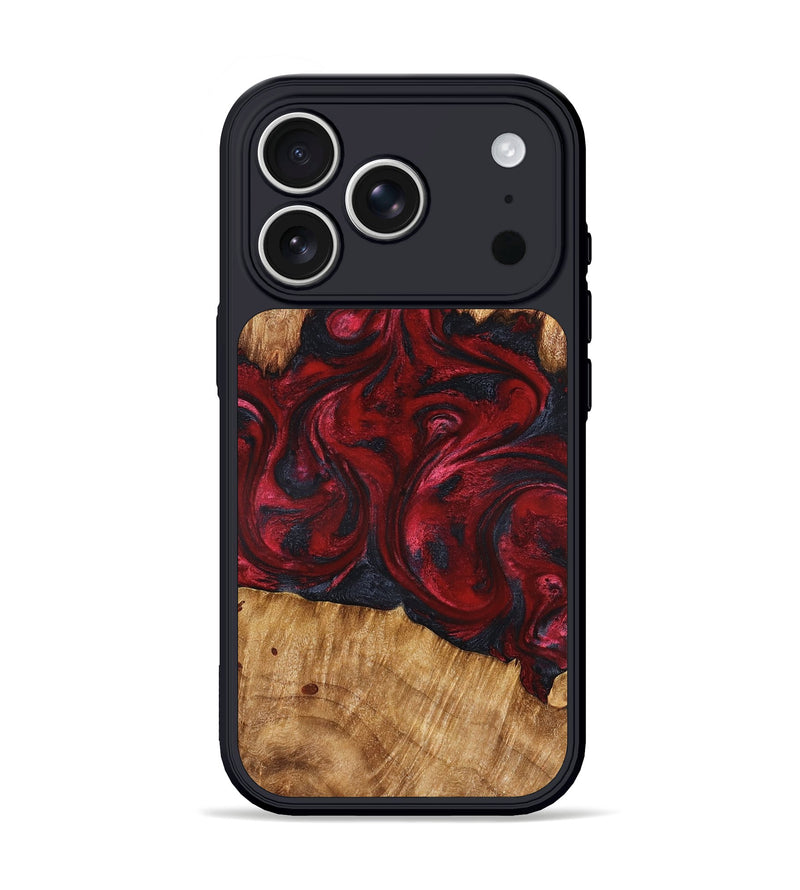 iPhone 17 Pro Wood Phone Case - Etta (Red, 827128)