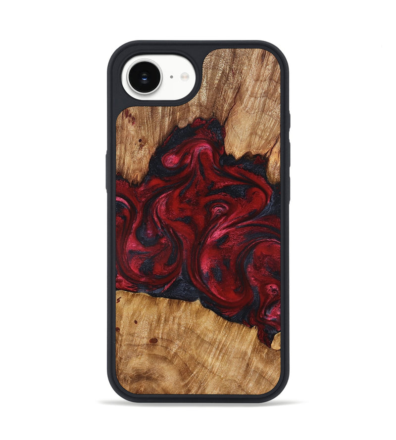 iPhone 17e Wood Phone Case - Etta (Red, 827128)