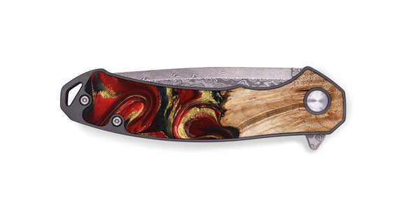 EDC Wood Pocket Knife - Bert (Red, 827129)