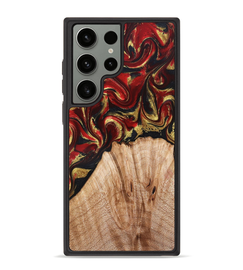 Galaxy S23 Ultra Wood Phone Case - Bert (Red, 827129)