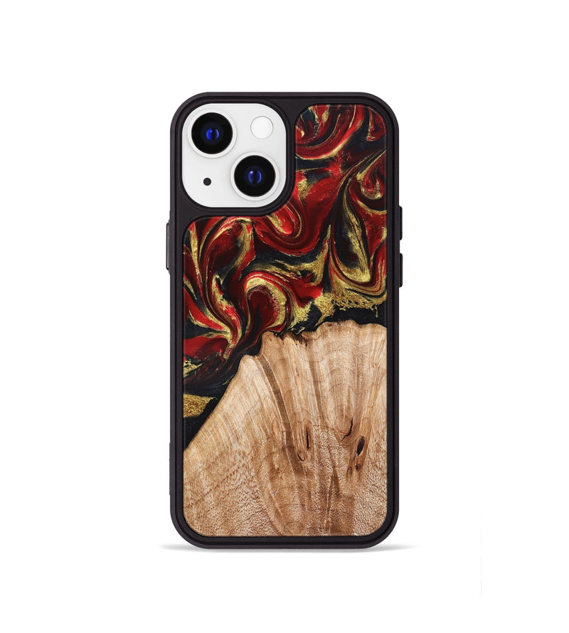 iPhone 13 mini Wood Phone Case - Bert (Red, 827129)