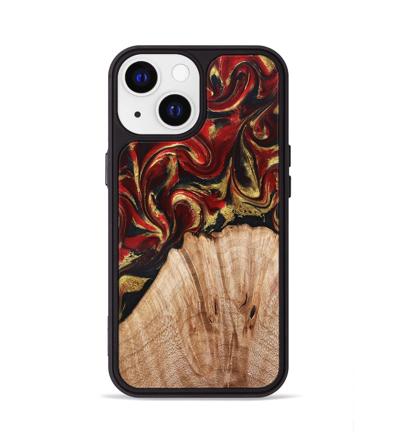 iPhone 13 Wood Phone Case - Bert (Red, 827129)