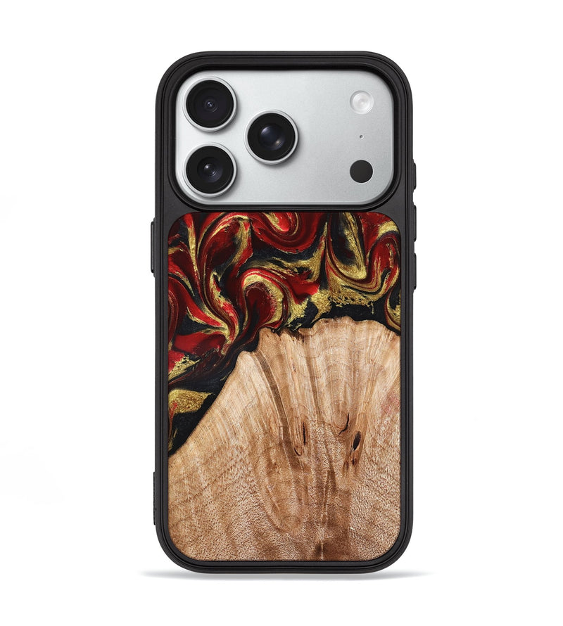 iPhone 18 Pro Wood Phone Case - Bert (Red, 827129)