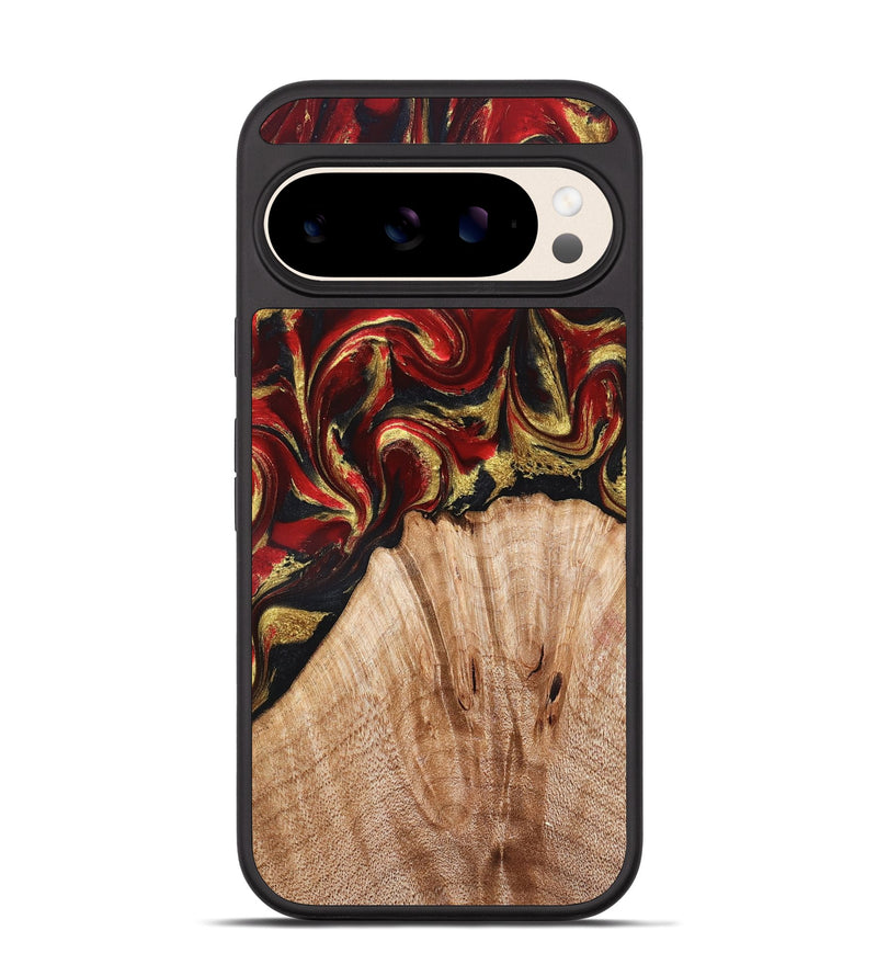 Pixel 10 Wood Phone Case - Bert (Red, 827129)