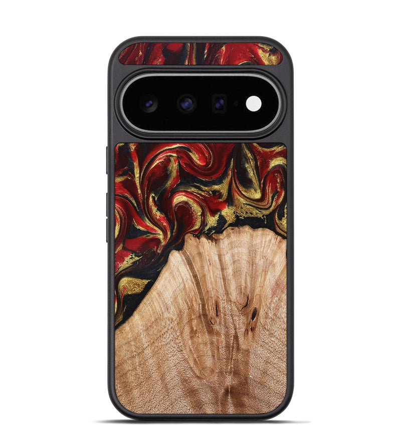 Pixel 11 Pro Wood Phone Case - Bert (Red, 827129)