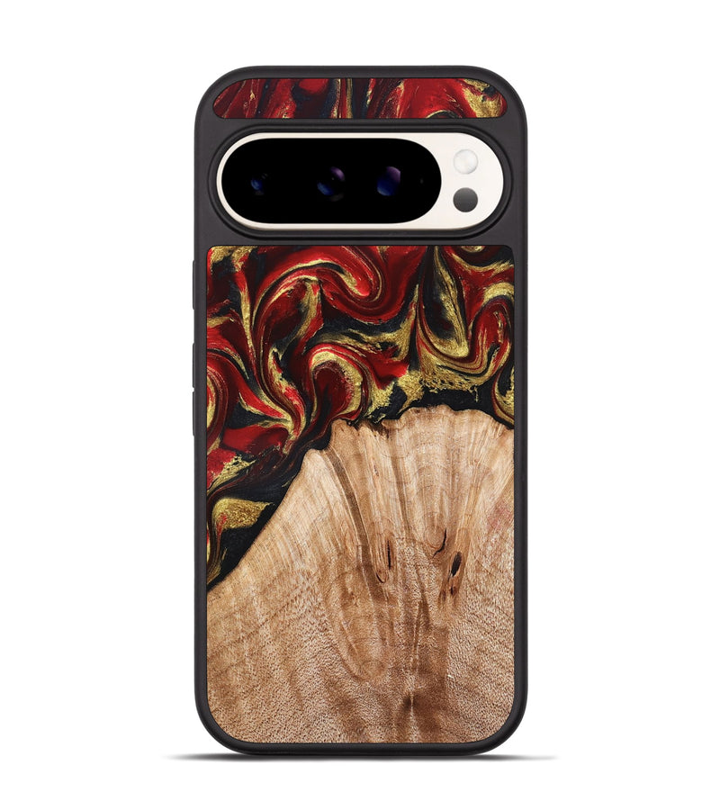 Pixel 9 Pro Wood Phone Case - Bert (Red, 827129)