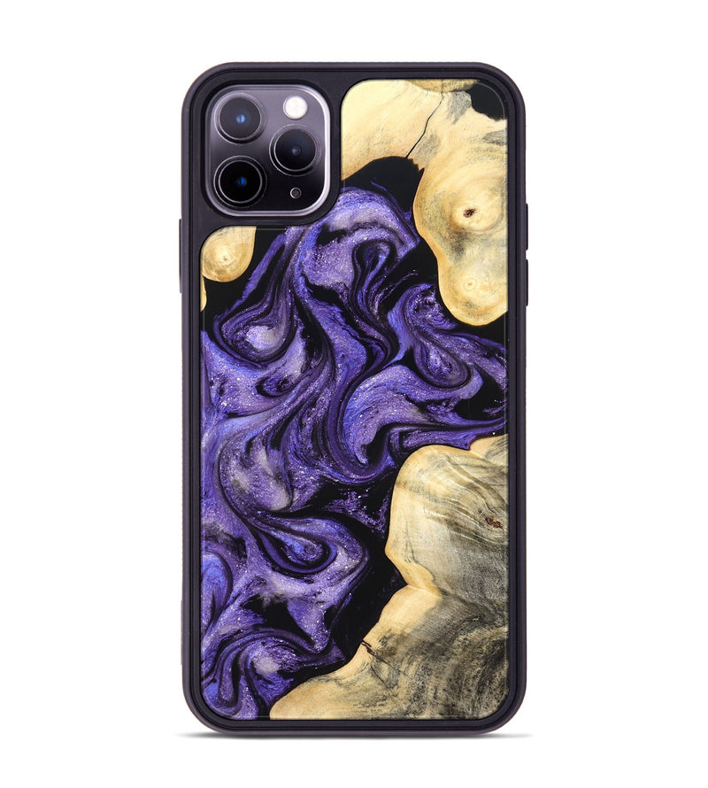iPhone 11 Pro Max Wood Phone Case - Brayan (Purple, 827130)