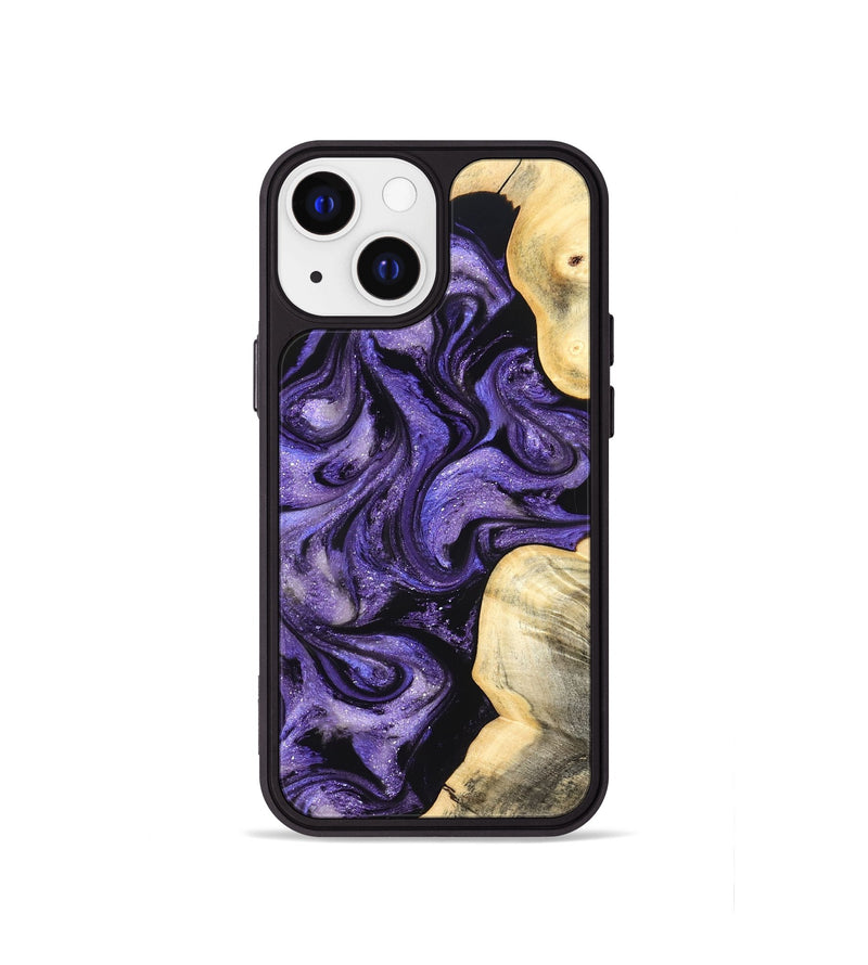 iPhone 13 mini Wood Phone Case - Brayan (Purple, 827130)