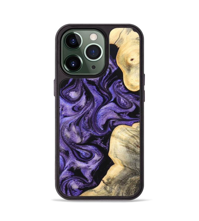 iPhone 13 Pro Wood Phone Case - Brayan (Purple, 827130)