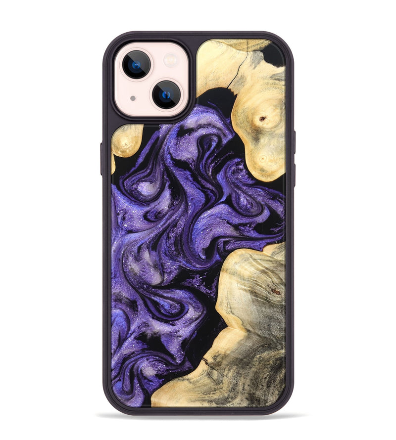 iPhone 14 Plus Wood Phone Case - Brayan (Purple, 827130)