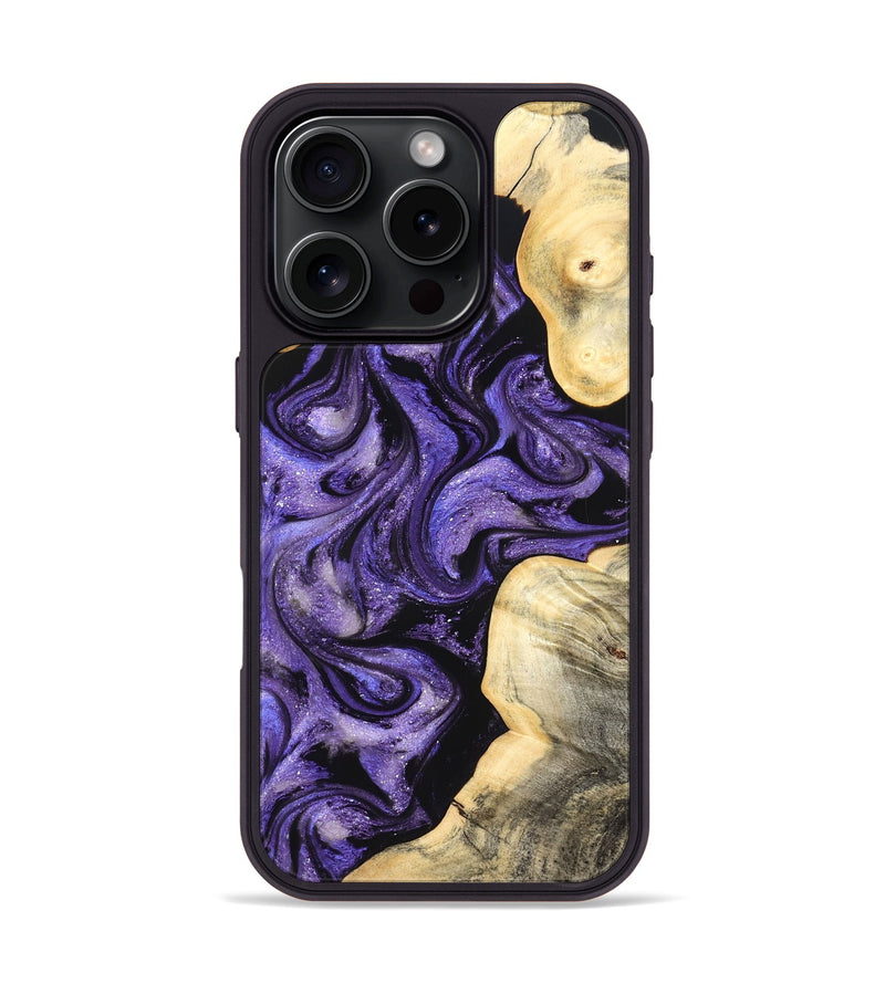 iPhone 16 Pro Wood Phone Case - Brayan (Purple, 827130)