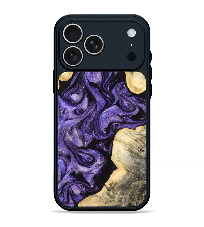 iPhone 17 Pro Max Wood Phone Case - Brayan (Purple, 827130)