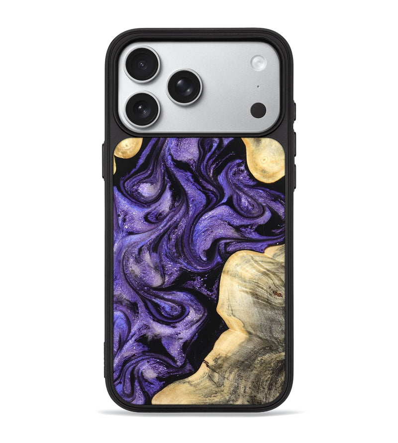 iPhone 18 Pro Max Wood Phone Case - Brayan (Purple, 827130)