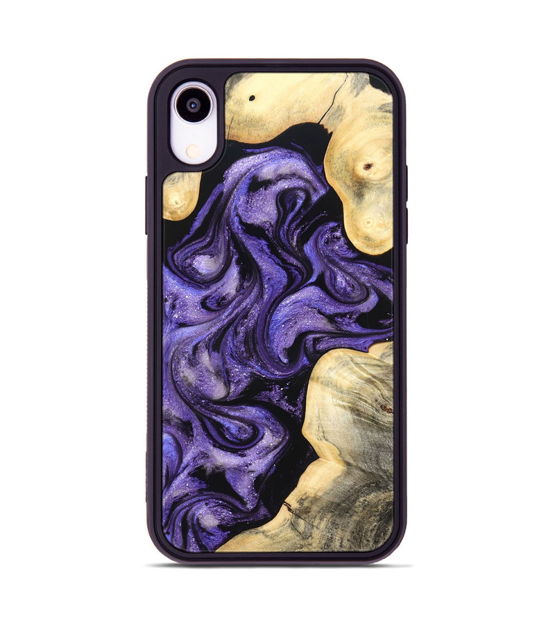 iPhone Xr Wood Phone Case - Brayan (Purple, 827130)
