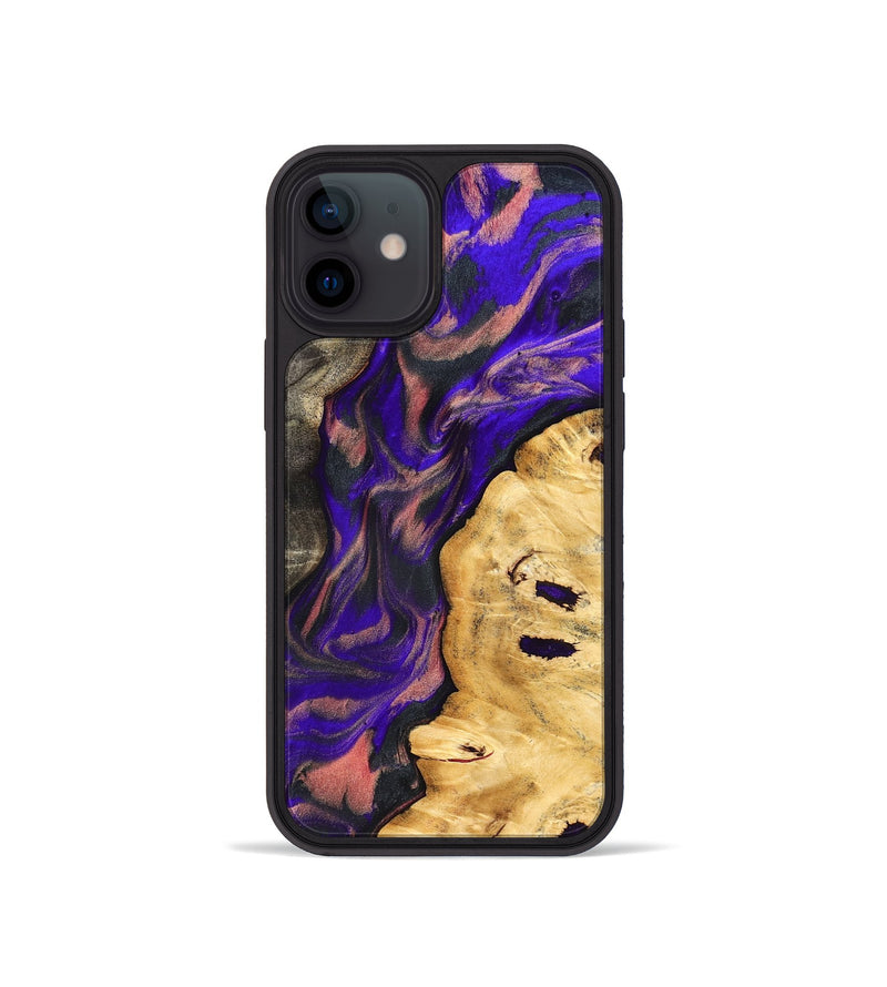 iPhone 12 mini Wood Phone Case - Darcie (Purple, 827131)