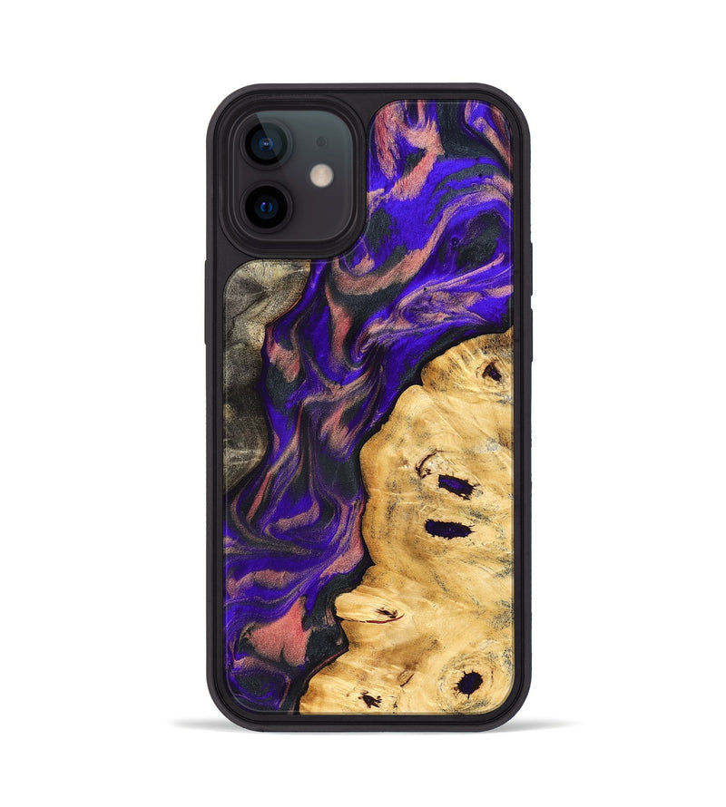 iPhone 12 Wood Phone Case - Darcie (Purple, 827131)