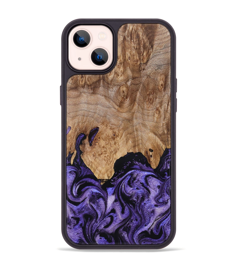 iPhone 14 Plus Wood Phone Case - Booker (Purple, 827133)