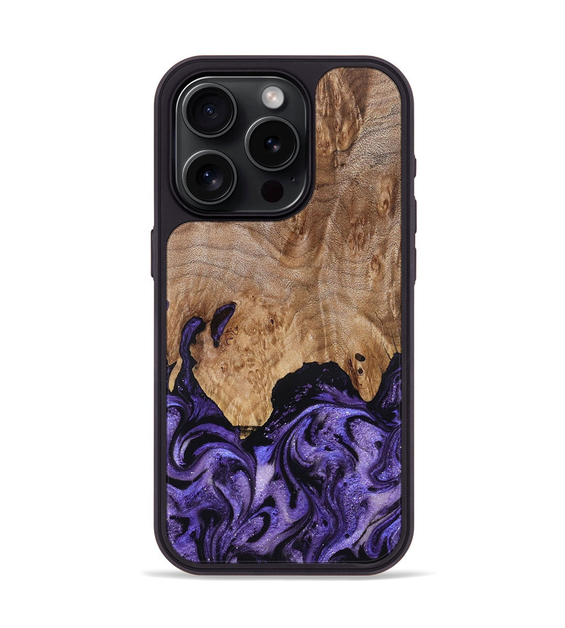 iPhone 15 Pro Wood Phone Case - Booker (Purple, 827133)