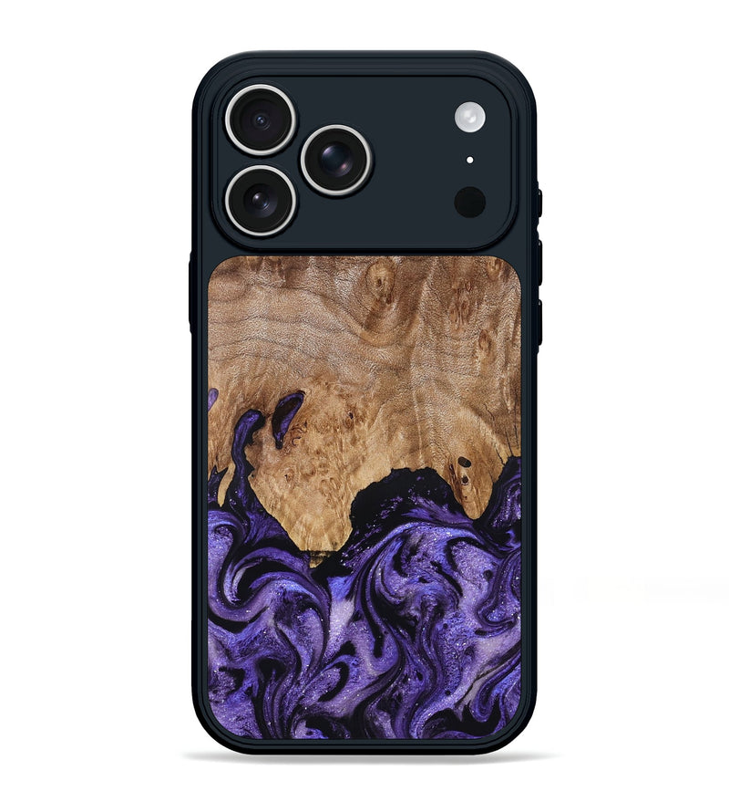 iPhone 17 Pro Max Wood Phone Case - Booker (Purple, 827133)