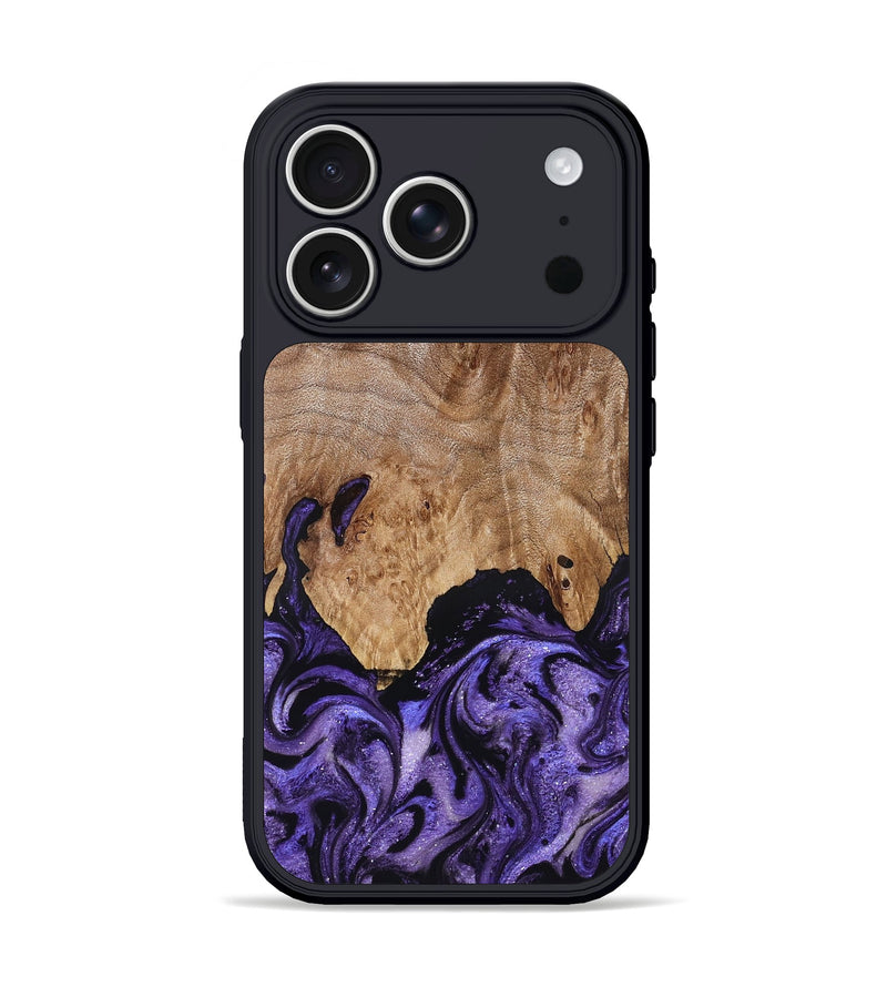 iPhone 17 Pro Wood Phone Case - Booker (Purple, 827133)
