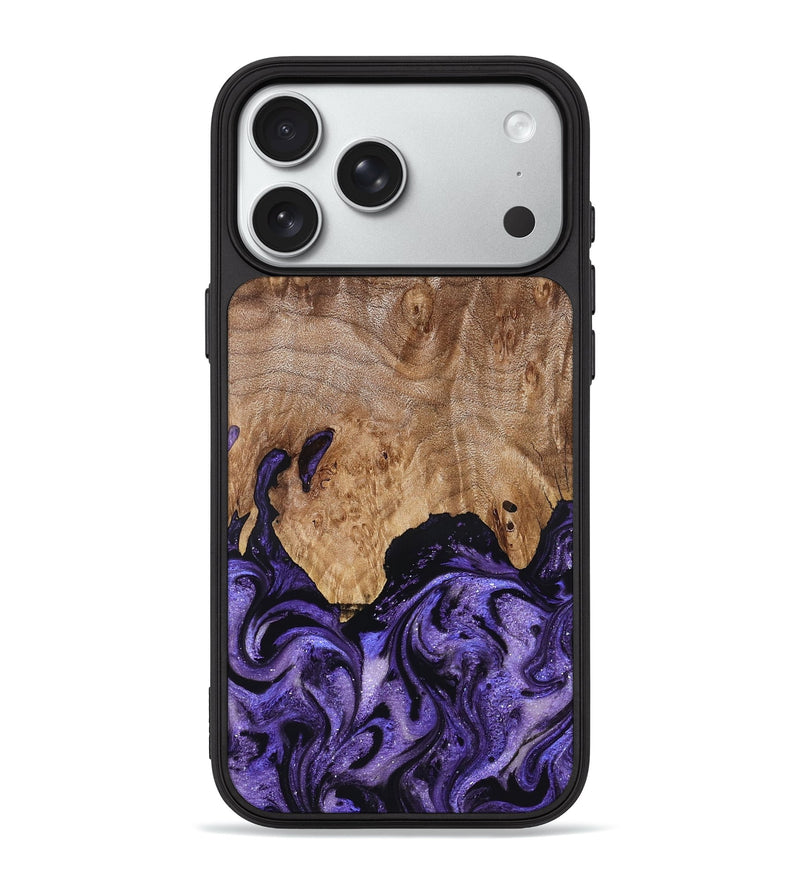 iPhone 18 Pro Max Wood Phone Case - Booker (Purple, 827133)