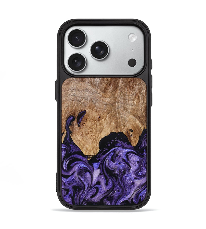 iPhone 18 Pro Wood Phone Case - Booker (Purple, 827133)