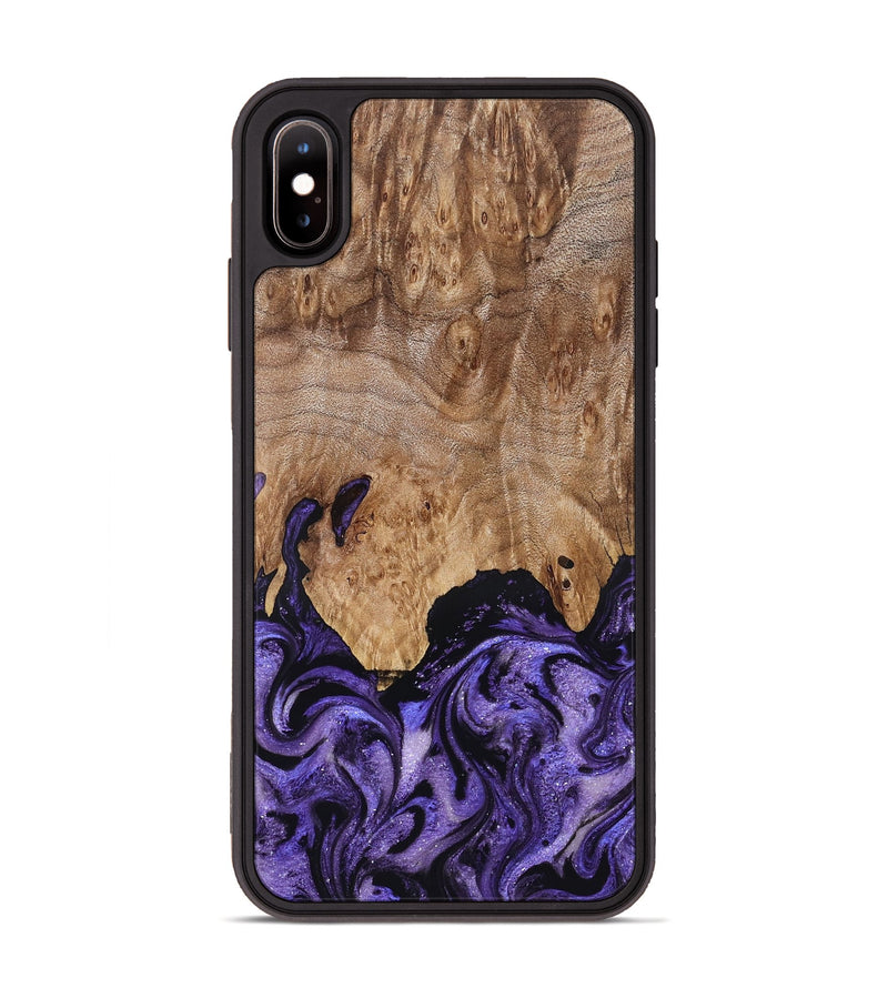 iPhone Xs Max Wood Phone Case - Booker (Purple, 827133)