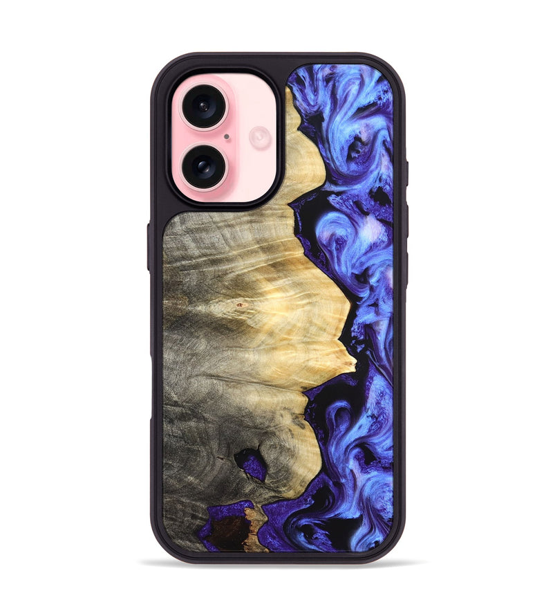 iPhone 16 Wood Phone Case - Leeann (Purple, 827134)