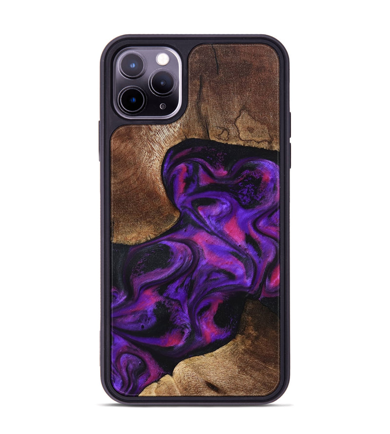 iPhone 11 Pro Max Wood Phone Case - Giana (Purple, 827135)