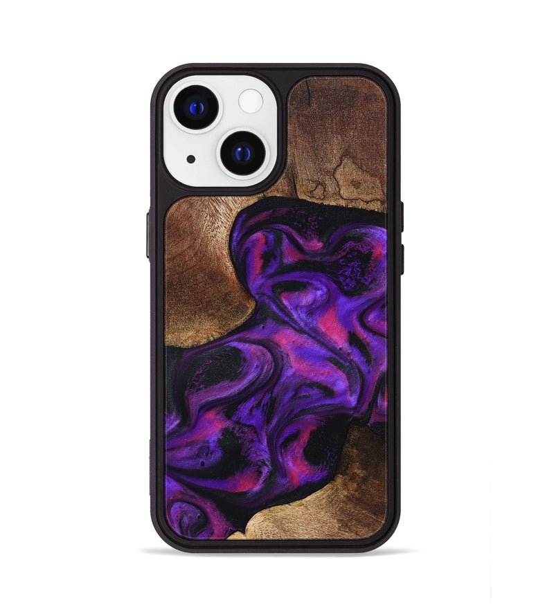 iPhone 13 Wood Phone Case - Giana (Purple, 827135)