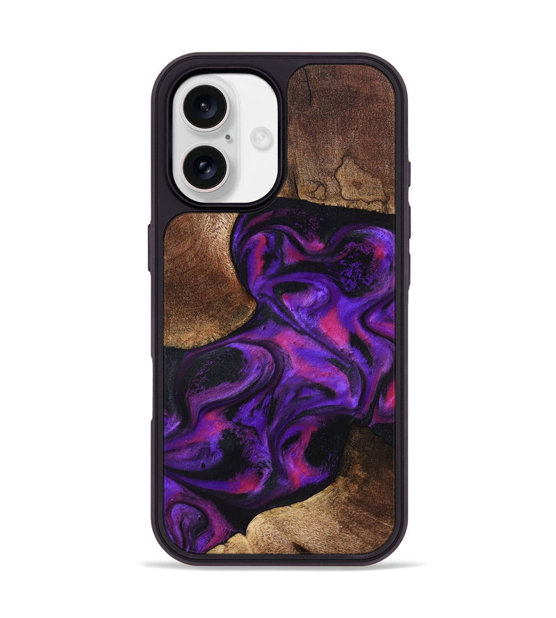 iPhone 17 Wood Phone Case - Giana (Purple, 827135)