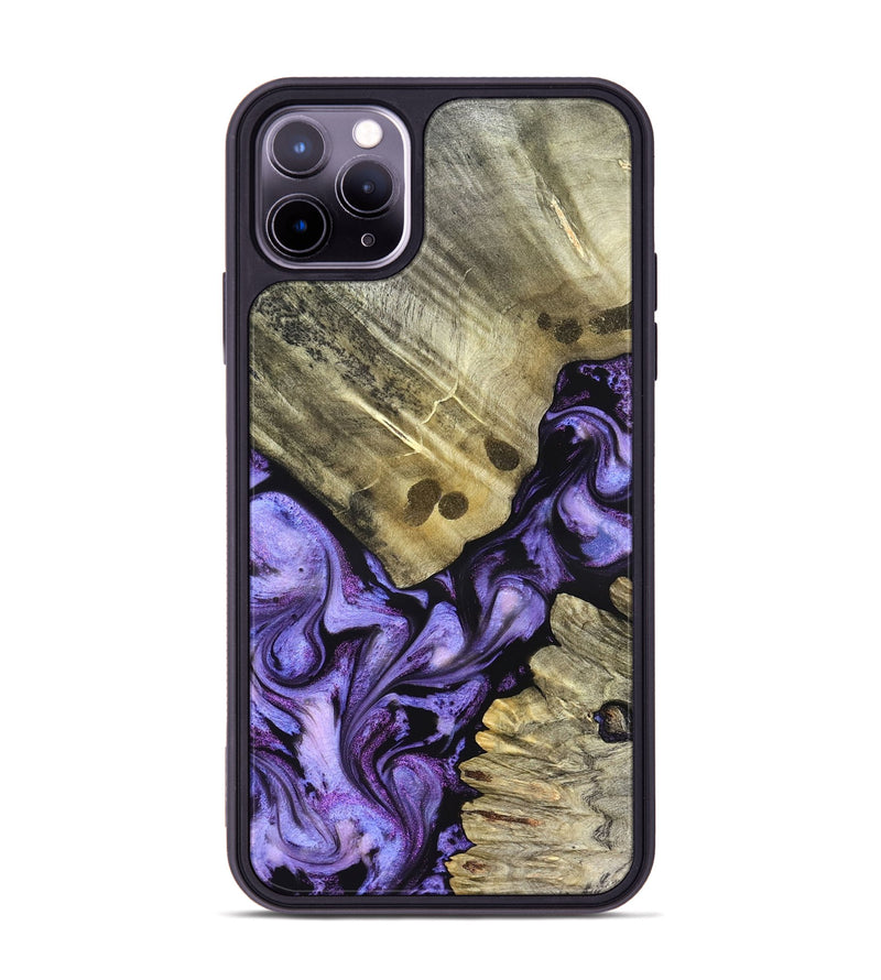 iPhone 11 Pro Max Wood Phone Case - Anders (Purple, 827136)