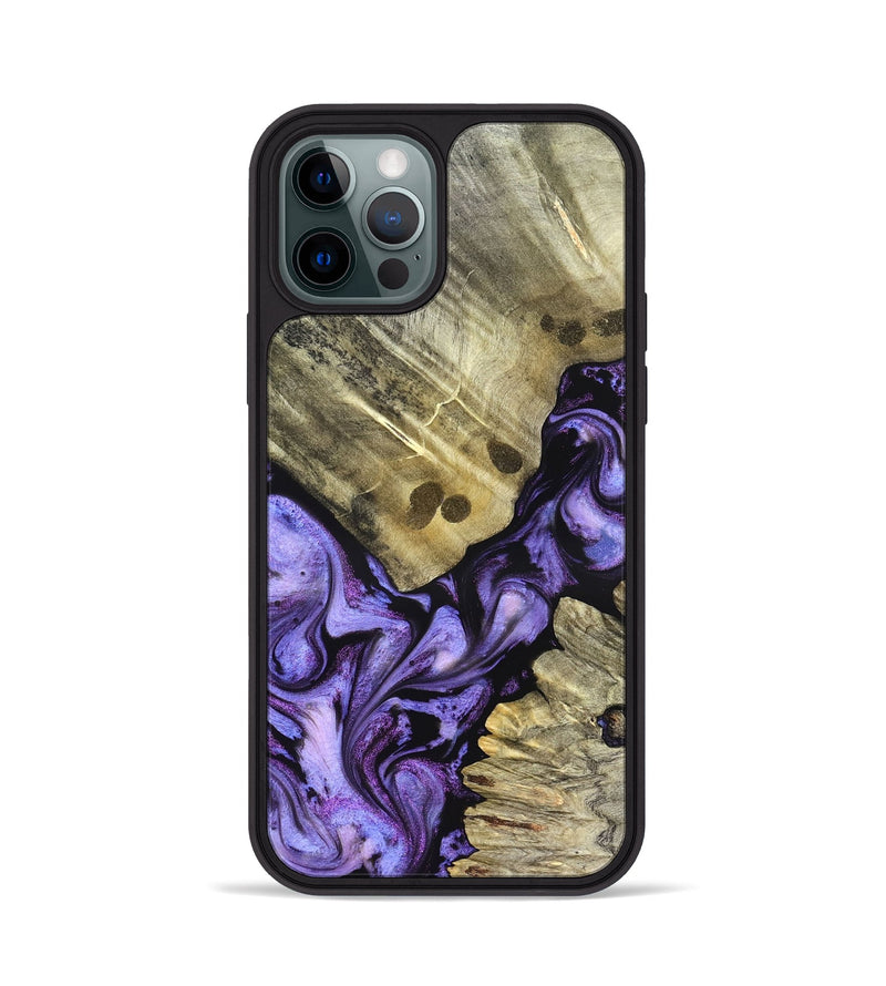 iPhone 12 Pro Wood Phone Case - Anders (Purple, 827136)