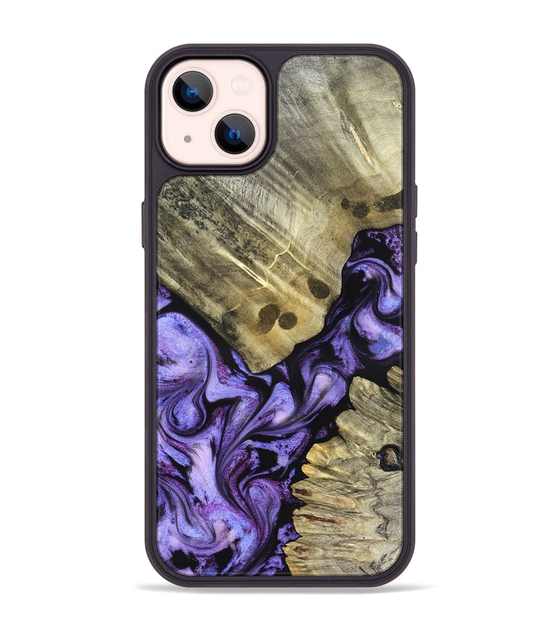 iPhone 14 Plus Wood Phone Case - Anders (Purple, 827136)