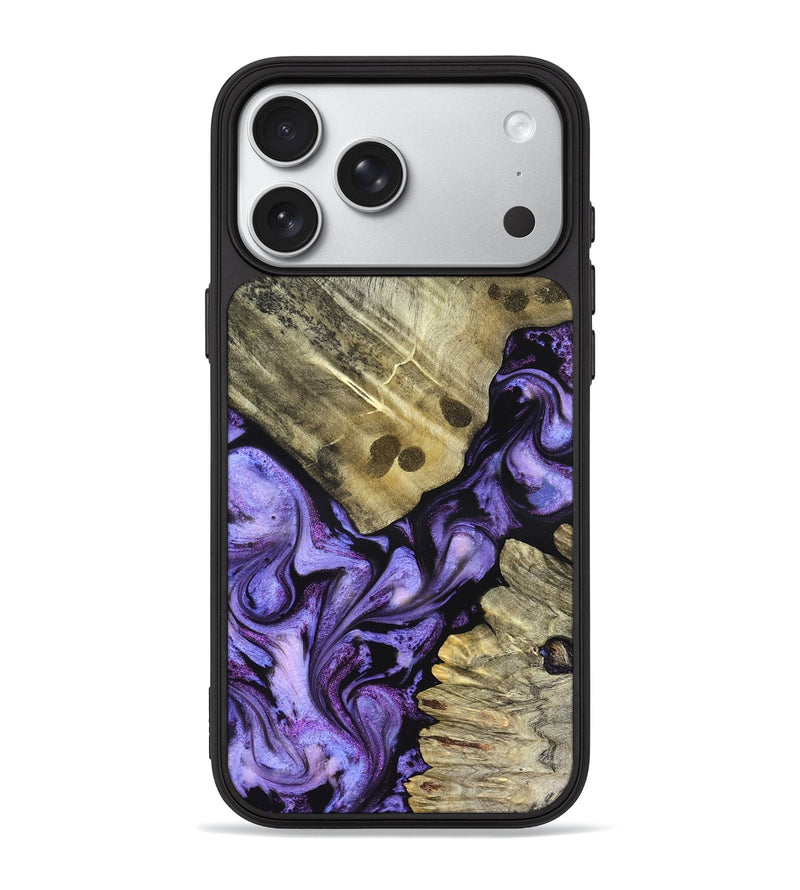 iPhone 18 Pro Max Wood Phone Case - Anders (Purple, 827136)