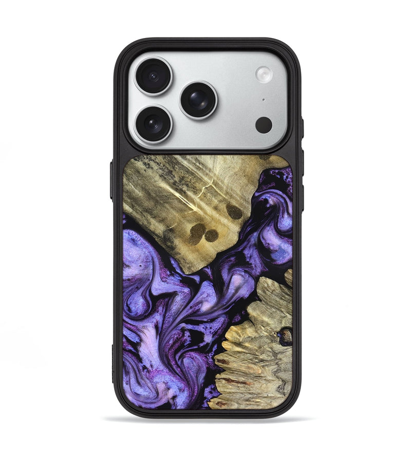 iPhone 18 Pro Wood Phone Case - Anders (Purple, 827136)