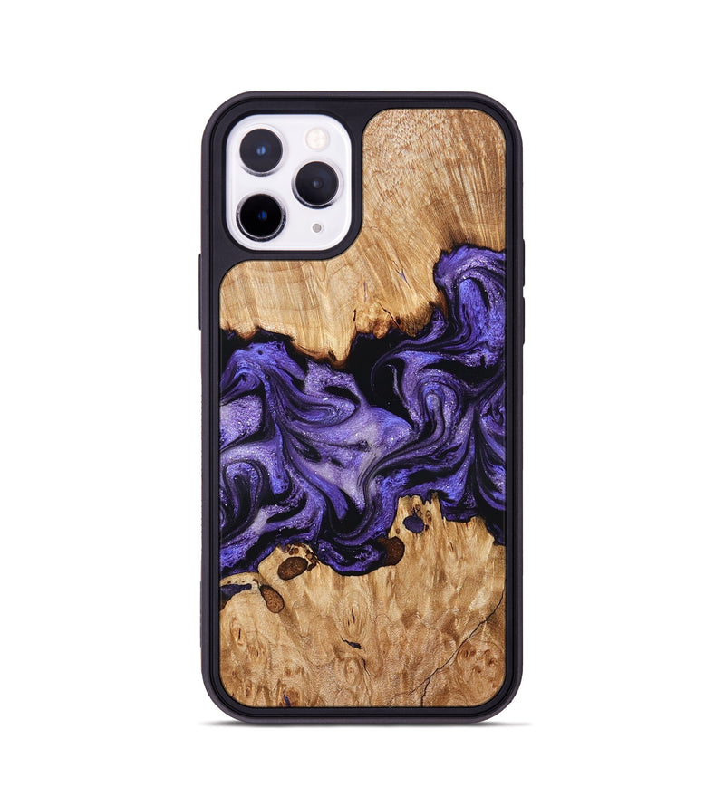 iPhone 11 Pro Wood Phone Case - Tori (Purple, 827138)